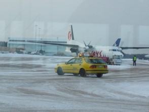 ストックホルム空港で撮影。